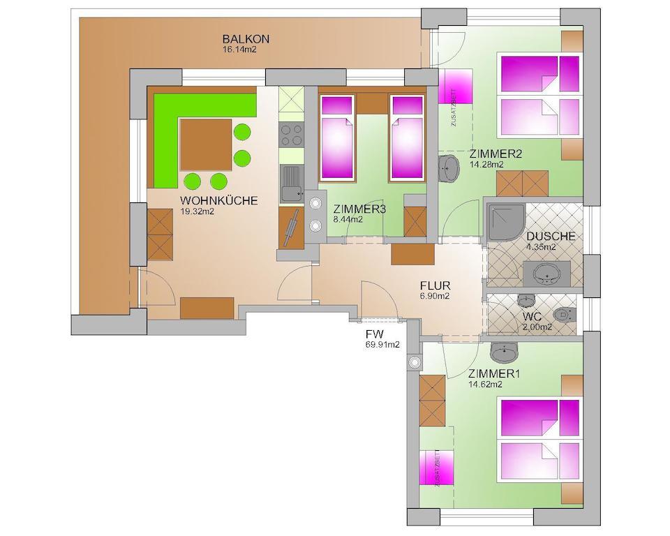 Ferienwohnung Haus Christl Aschau Im Zillertal Zimmer foto